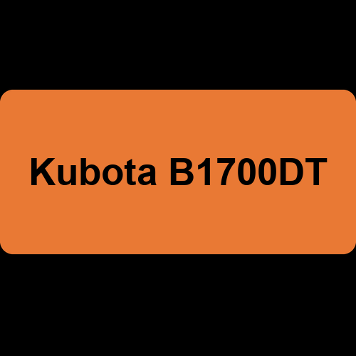 Kubota B1700DT